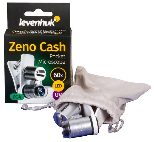 Kapesní mini mikroskop Levenhuk Zeno Cash ZC4