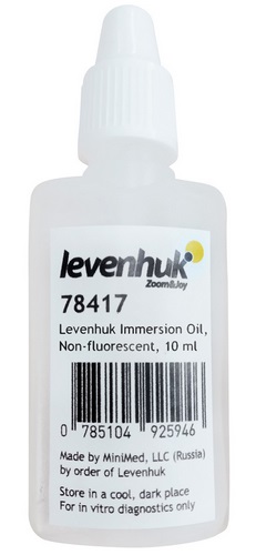 Levenhuk Immersion Oil, Non-fluorescent, 10 ml