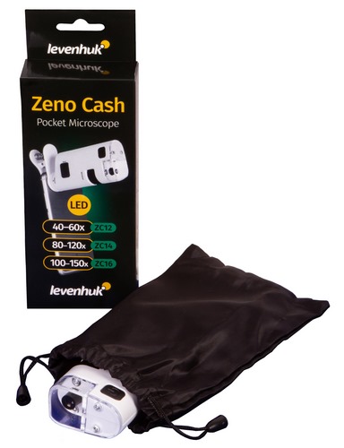 Kapesní mini mikroskop Levenhuk Zeno Cash ZC12