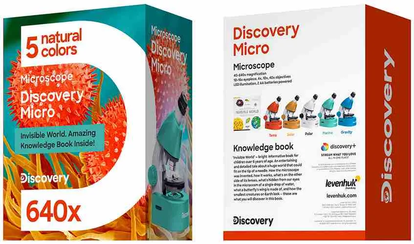 Mikroskop se vzdělávací publikací Discovery Nano Gravity