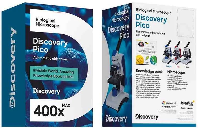 Mikroskop se vzdělávací publikací Discovery Pico Terra