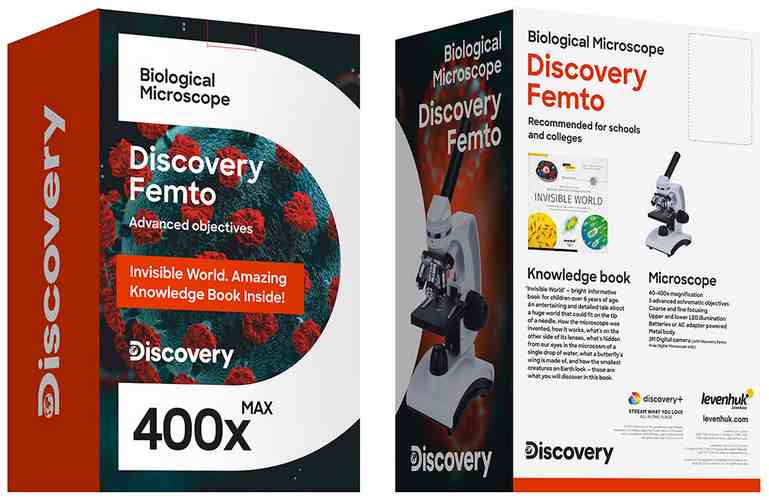 Digitální mikroskop se vzdělávací publikací Discovery Femto Polar