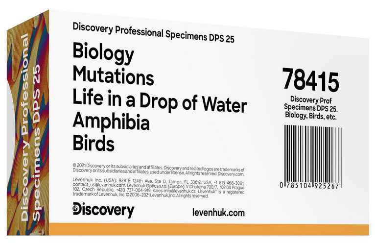 Sada mikropreparátů Discovery Prof DPS 25 biologie, ptáci