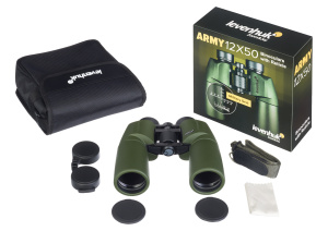 Binokulární dalekohled se zaměřovačem Levenhuk Army 12x50