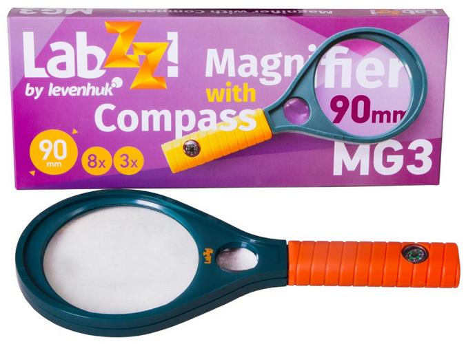 Lupa s kompasem Levenhuk LabZZ MG3