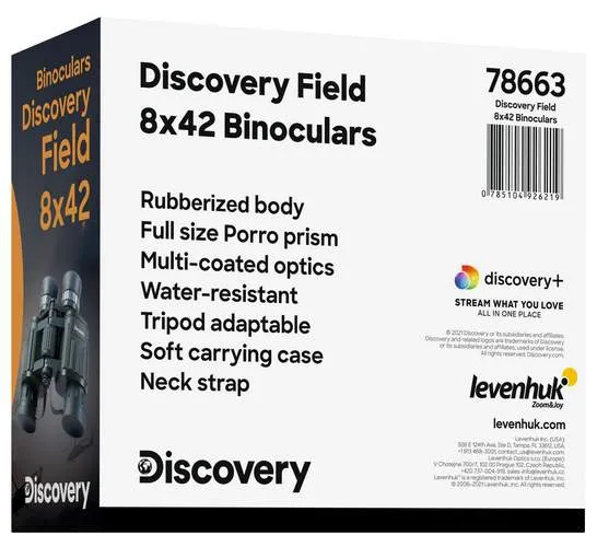 Binokulární dalekohled Discovery Field 8x42
