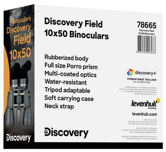 Binokulární dalekohled Discovery Field 10x50