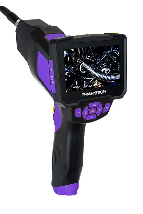 Odolný průmyslový endoskop Ermenrich Seek VE50 s LCD displejem