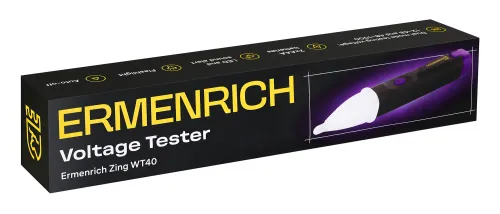 Fialový tester napětí Ermenrich Zing WT40 pro bezpečné měření