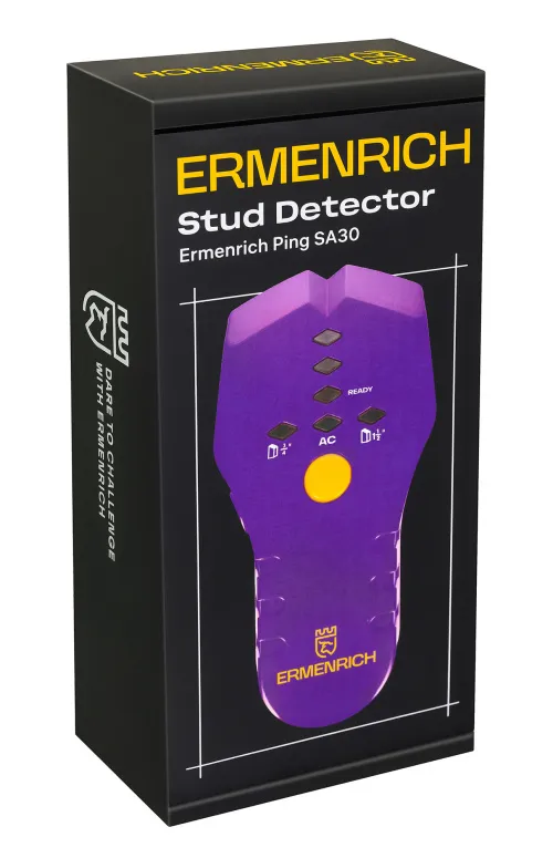 Spolehlivý stavební detektor Ermenrich Ping SA30 pro přesné měření