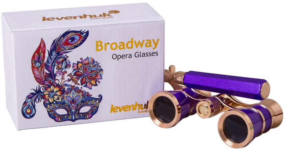 Divadelní kukátko Levenhuk Broadway 325L Amethyst/Ametyst s lorňonem