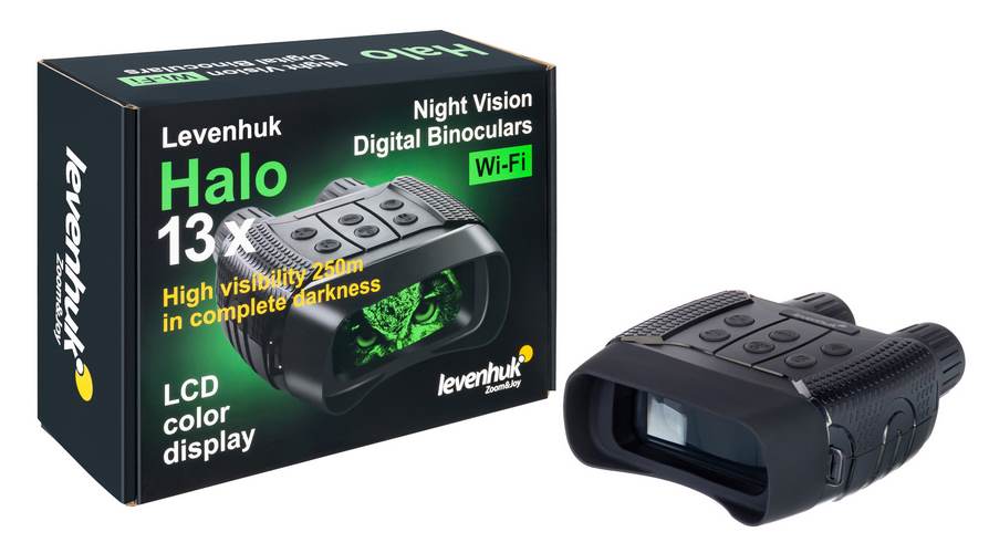 Digitální binokulární dalekohledy s nočním viděním a s funkci Wi-Fi Levenhuk Halo 13x
