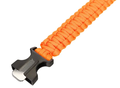 Oranžový náramek s křesadlem Levenhuk LabZZ FL5