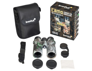 Binokulární dalekohled se zaměřovačem Levenhuk Camo Moss 10x42