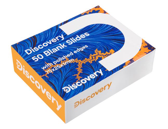 50 prázdných podložních sklíček Discovery
