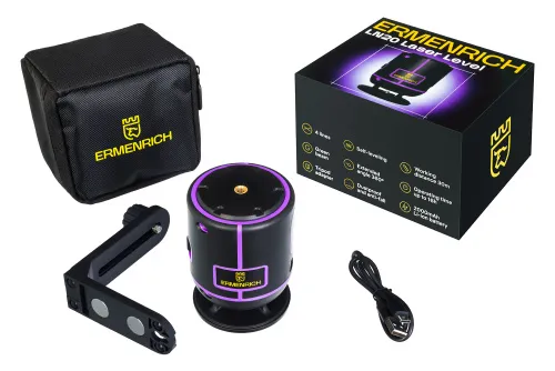 Přesný laserový nivelační přístroj Ermenrich LN20 s funkcí 360°