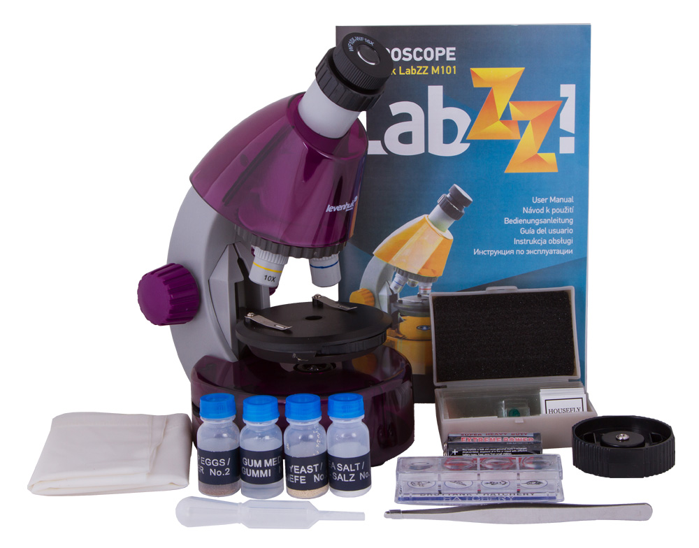Mikroskop Levenhuk LabZZ M101 Amethyst/Ametyst