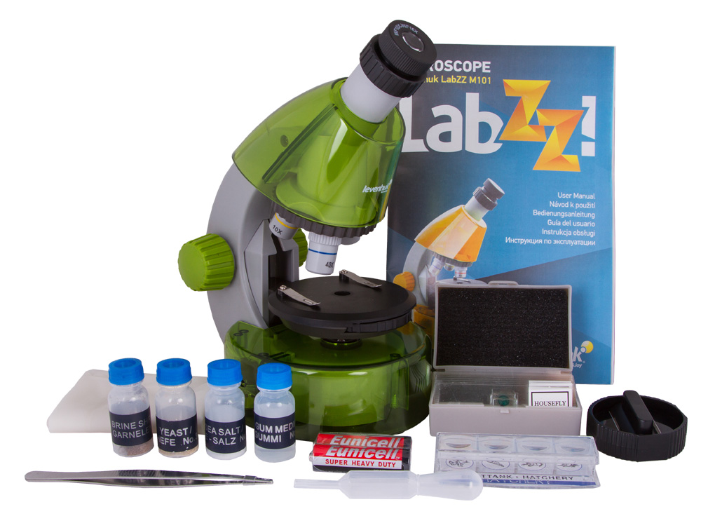 Mikroskop Levenhuk LabZZ M101 Lime/Limetka