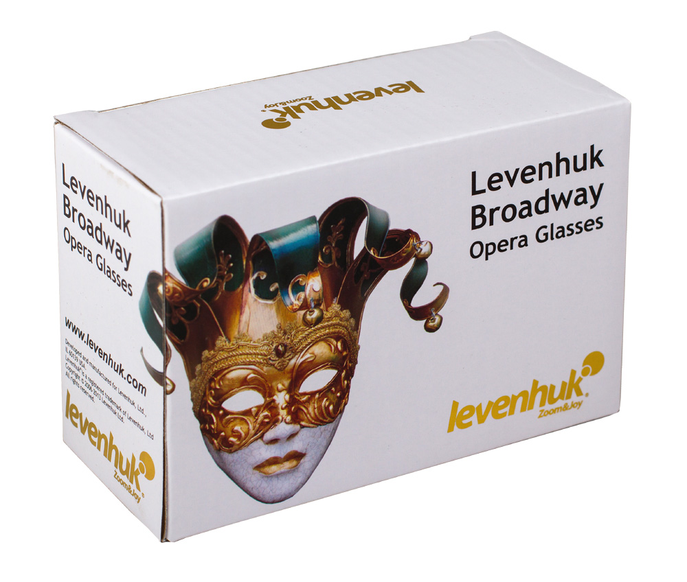 Divadelní kukátko Levenhuk Broadway 325F(červené, s LED svítilnou a řetízkem)