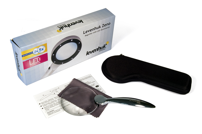 Lupa Levenhuk Zeno 100, 2,5/5x, 78/19 mm, kov