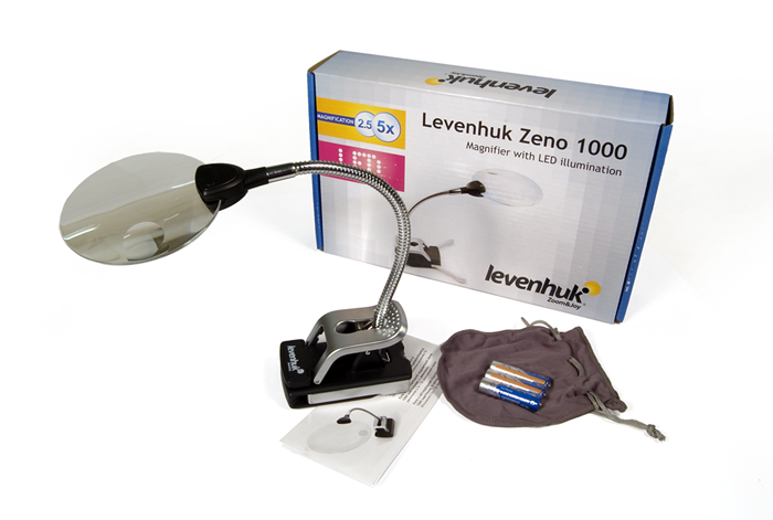Lupa Levenhuk Zeno 1000 s LED osvětlením, 2,5/5x, 88/21 mm